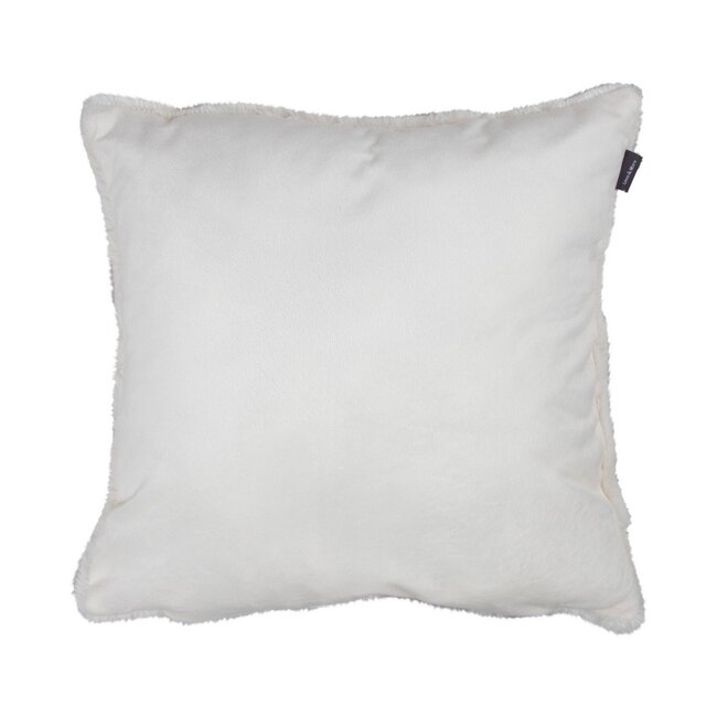 Linen & More Kussen Bladeren Off Wit 45x45cm