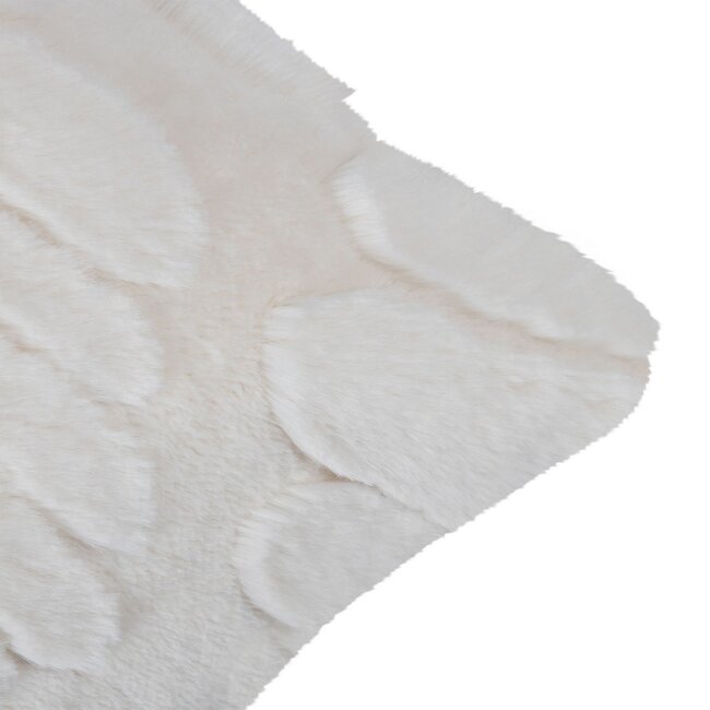 Linen & More Kussen Bladeren Off Wit 45x45cm