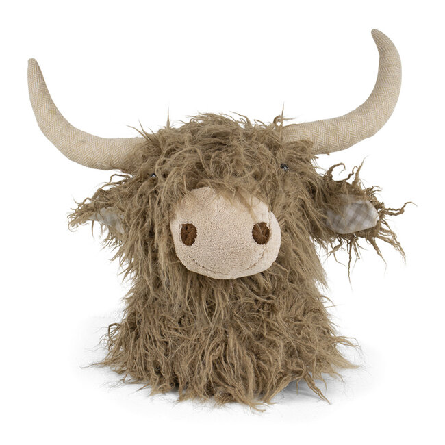 Mars & More knuffel schotse hooglander wandkop bruin 25cm