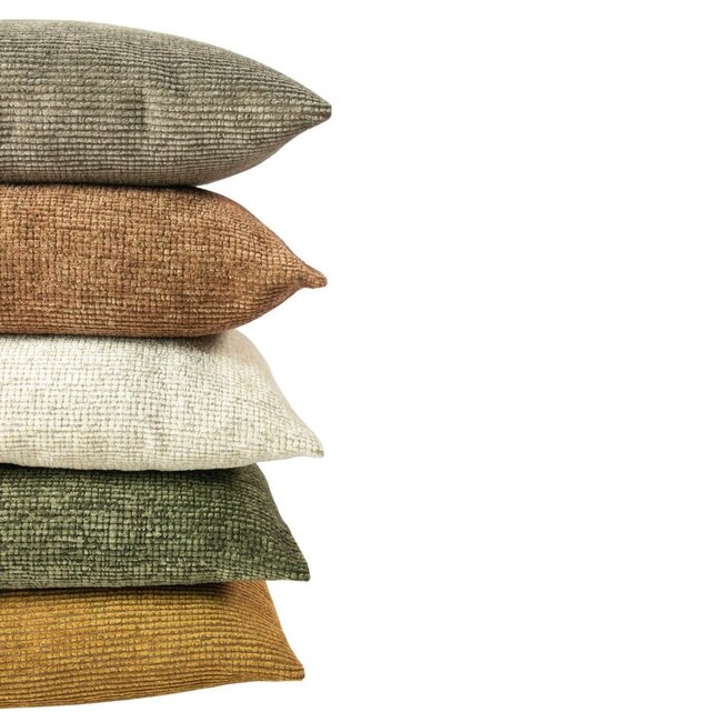 Linen & More Sierkussen Baroness bouclé melange taupe 45x45cm