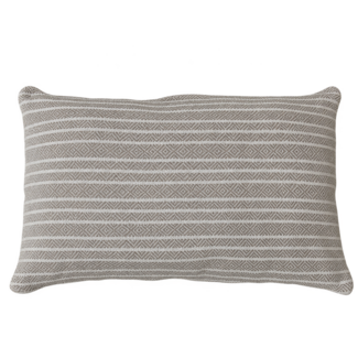 Linen & More Winford Graphic Wool kussen taupe 30x50cm