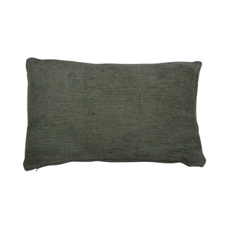 Linen & More Coco Chenille kussen groen 30x50cm