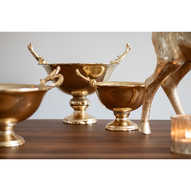 Mars & More schaal gewei champagne goud large