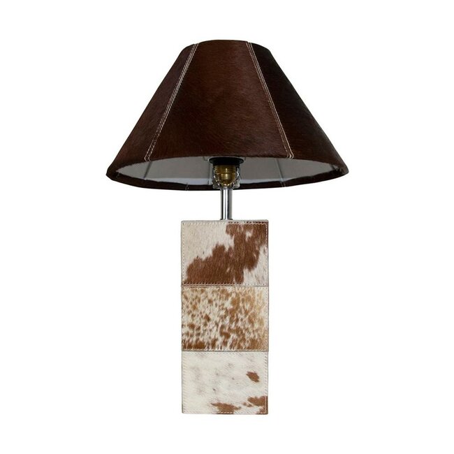 Mars & More lampvoet vierkant koe bruin 45cm