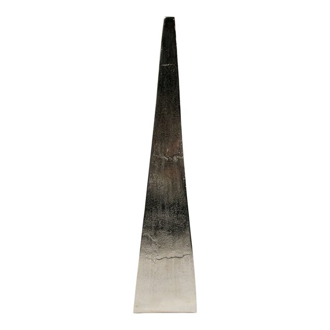 Mars & More Lantaarn modern zilver h78 d20x16cm