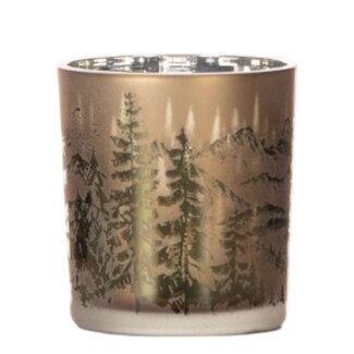 Mars & More Theelichthouder bergen beige 8cm