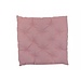 Linen & More platte  stoelkussen roze 40x40cm+5cm