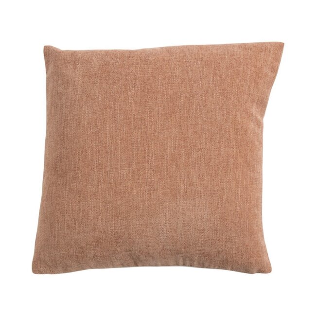 Linen & More Kussen Queen chenille roze 45x45cm