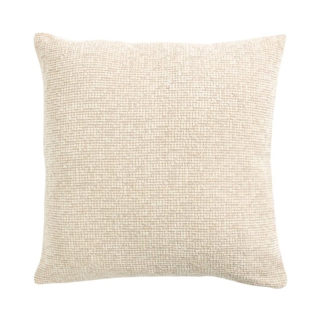 Linen & More Kussen Duchess rib beige 45x45cm