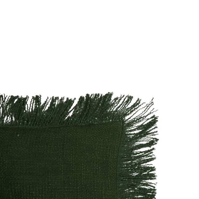 Linen & More Lioni sierkussen groen 30x50cm
