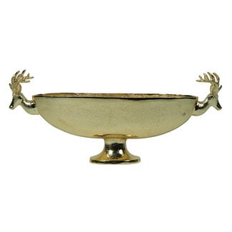 Mars & More schaal ovaal hert champagne goud 68cm