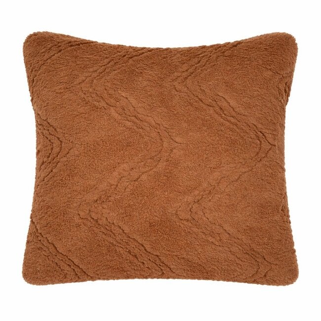 Linen & More Kussen Zig Zag Taupe 45x45cm