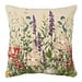 Mars & More kussen geborduurd wilde bloemen paarse ridderspoor 45x45cm