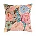 Mars & More Kussen geborduurd met wilde bloemen pioenroos, 45x45cm