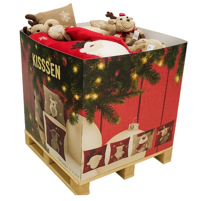 Linen & More Knitted Rudolf 2 90 pcs display pallet 3clr