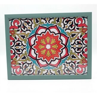 Lesser & Pavey Schootkussen Laptray - Toscane  blauw 44 x 33 x 6 cm