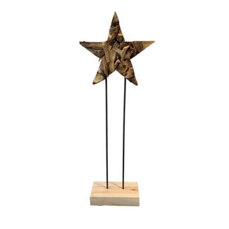 Mars & More Decoratie ster op voet hout 80x30xT6cm (self assembly)