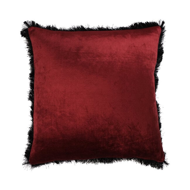 Linen & More sierkussen donker rood 45x45cm