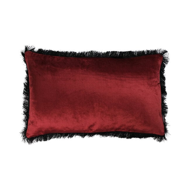 Linen & More sierkussen donker rood 30x50cm