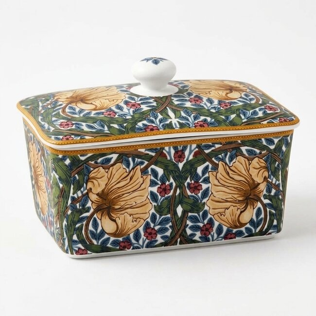 Lesser & Pavey Porseleinen  botervloot Pimpernel 16x10x10cm