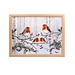Dream-Living Schootkussen Roodborstjes in de Sneeuw - 44 x 34 x 6,5 cm