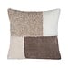 Linen & More Kussen Patchwork teddy beige 45x45cm