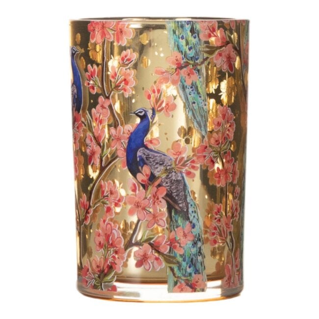 Mars & More Theelichthouder bloesem goud 18cm