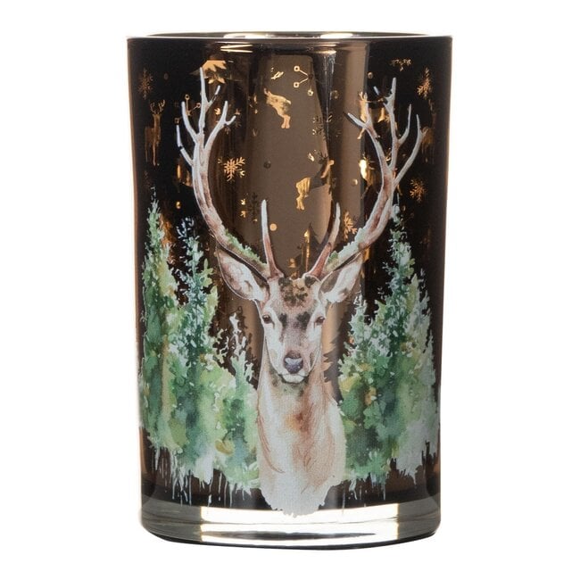 Mars & More Theelichthouder hert groen 18cm