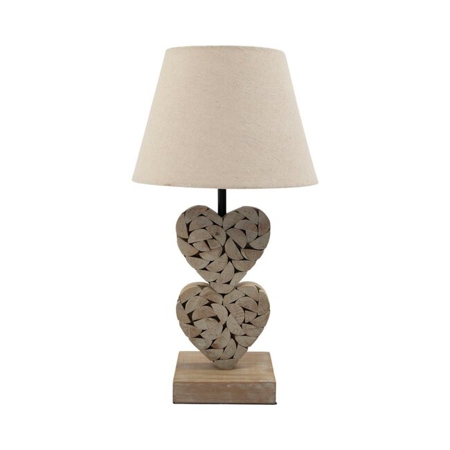 Mars & More Lampvoet 2 hartjes 36cm