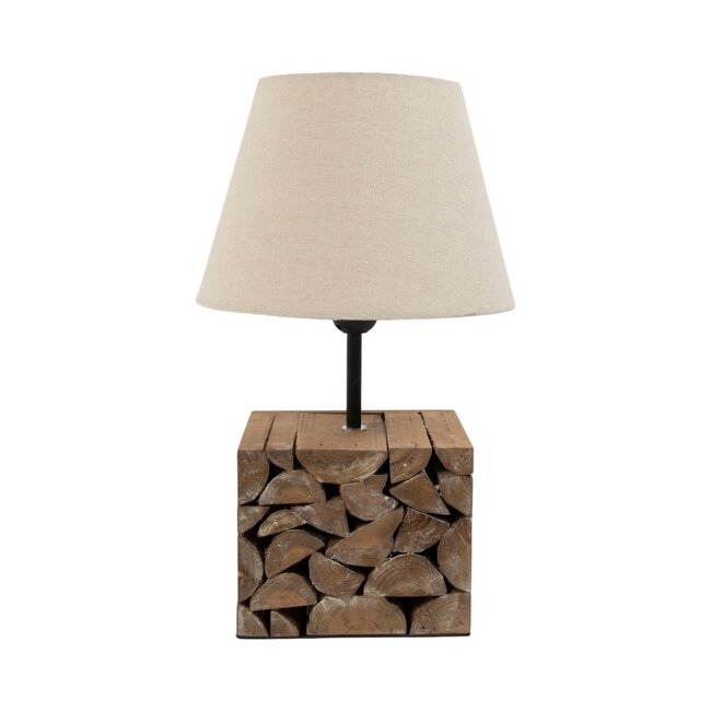 Mars & More Lampvoet boomstam met kap 29 cm