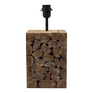 Mars & More Lampvoet boomstam met kap 37,5 cm