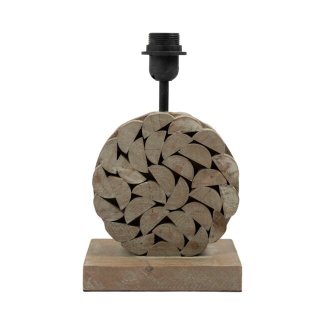 Mars & More Lampvoet rond hout 31 cm