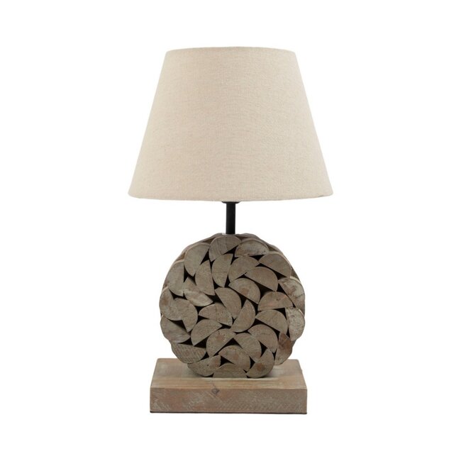Mars & More Lampvoet rond hout 31 cm
