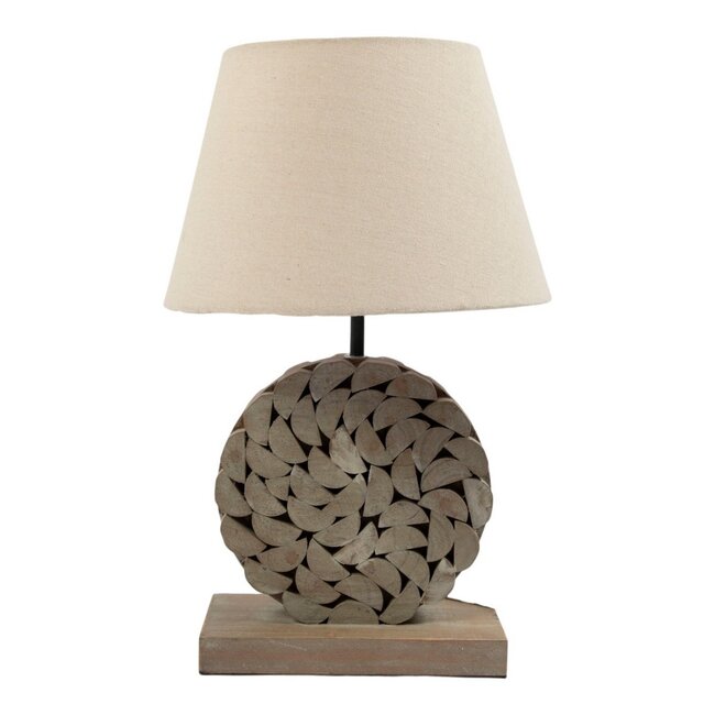 Mars & More Lampvoet rond hout 36 cm