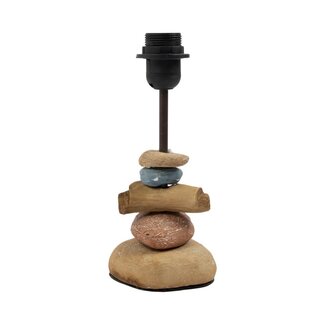Mars & More Lampvoet met stenenlook 26,5 cm