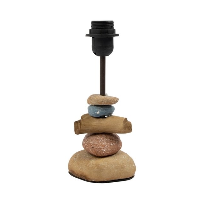 Mars & More Lampvoet met stenenlook 26,5 cm