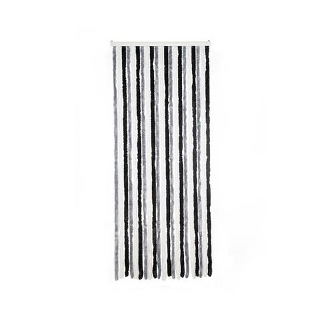 2Lif Chenille Stripe Caravan vliegengordijn wit/grijs 56x180cm