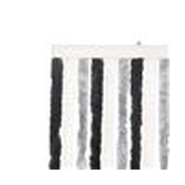 2Lif Chenille Stripe Caravan vliegengordijn wit/grijs 56x180cm