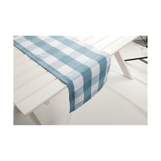2Lif Tablerunner Marbella Tafelloper blauw 42x145cm