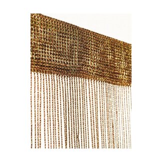 2Lif Marissa Lurex Draadgordijn goud/bruin 90x250cm