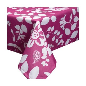 2Lif Outdoor Floral Tafelkleed Textiel roze 142x220cm