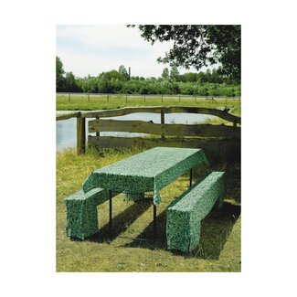 2Lif Beer Tableset Highlands Vlamvertragend Highlands groen 1st 100x260cm/ 2st 220x25x45cm