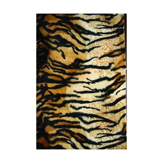 2Lif Tiger animal velvet Deco 150 cm x 2,5 mtr