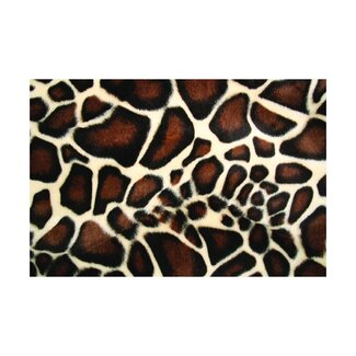 2Lif Giraffe animal velvet Deco 150 cm x 2,5 mtr