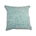 Linen & More Kussen Double Knit 45x45 l.aqua/off white