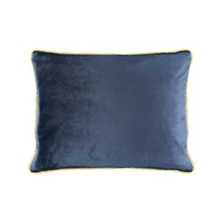 Mars & More half kussen fluweel goud navy 35x45cm