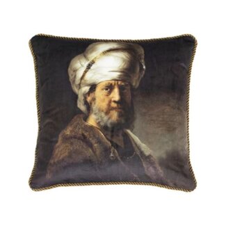 Mars & More *klassiek fluweel kussen man tulband 45x45cm*