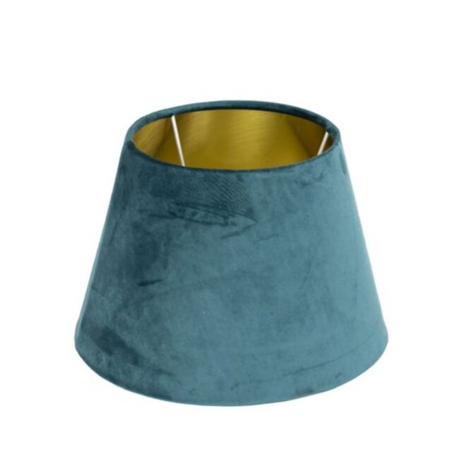 Mars & More lampenkap fluweel petrol dia 30cm