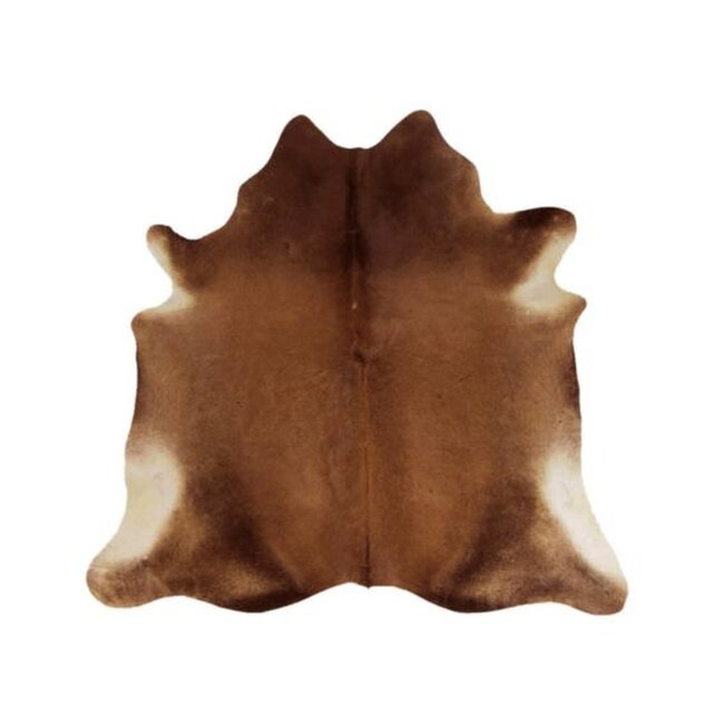 Mars & More vloerkleed koe donker bruin effen 250cm