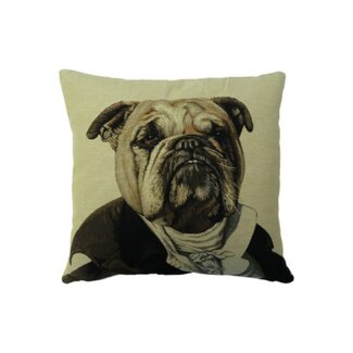 Mars & More gobelin kussen aristo graaf engelse bulldog 45x45cm
